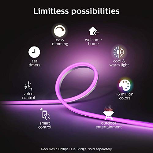 Philips Hue White & Color Ambiance Outdoor LightStrip 2m/7ft (Requires Hue Hub, Works with Amazon Al - //medicalbooks.filipinodoctors.org