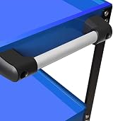 iropro 3-Tier Tool Trolley 225 lb Capacity Blue Steel Workshop Cart view 6