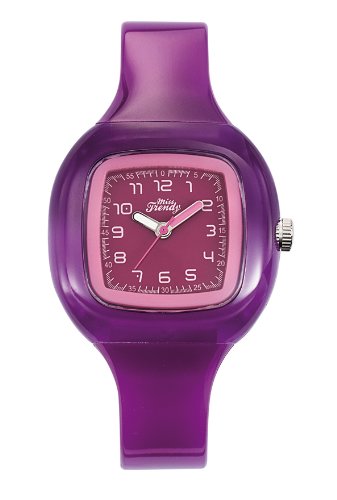 Trendy Junior KL242 - Reloj analógico de Cuarzo para niña con Correa de plástico, Color Morado