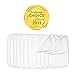 Cloth-eez Two-Sided Baby Wipes - 100% Cotton Terry and Flannel - 12 Pack