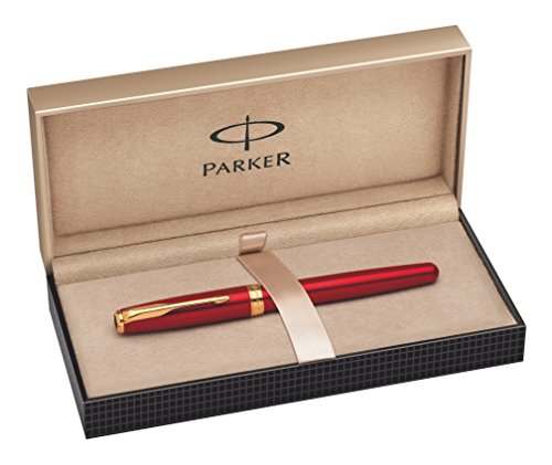 Parker Sonnet Red Lacquer, Fountain Pen, Fine nib with Black ink (1859459)