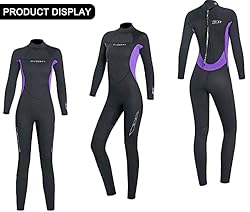 Wetsuit 3mm Neoprene Wetsuit for Women Full Suits