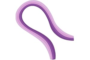 CUTECATWING 100pcs 5mm Purple Gradient Quilling Paper Strips Single Color Strip for Decorating Cards Picture Frames and Scrapbooking