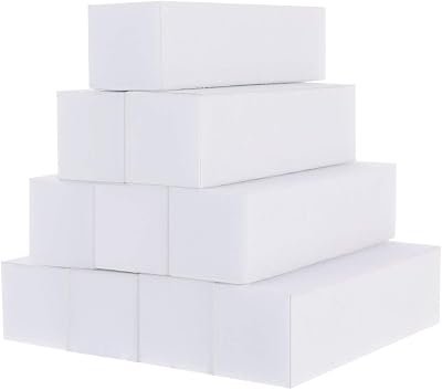 Metagio 10 Pcs Nail Buffer Block White 95x25x25mm Professional Salon
