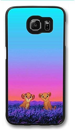 S6 Case, Galaxy S6 Case, Customize Samsung Galaxy S6 Hard Plastic Black Case Protection Shockproof Case Cover for New Galaxy S6 2015 - Baby Lion King