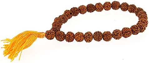 Rudraksha mala bracelet.