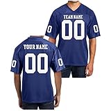 Custom Football Replica Team Jersey (Small, Royal Blue)