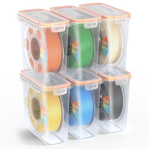 YOOPAI Pro Filament-Aufbewahrungsbox – Einzelspulen-Lagerbox, luftdicht mit Trockenmitteln, effektive Feuchtigkeitskontrolle, staubdicht für 3D-Druck-Filament (