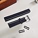 2x size 24mm black rubber silicone leather rubber replacement watch band strap loops keeper hoop buckle ratainer resin Men Women