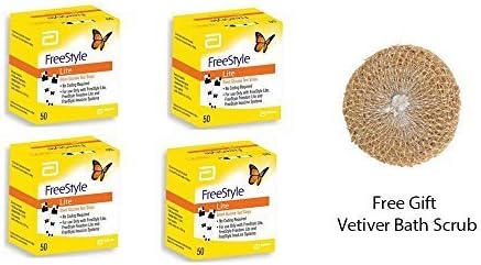 50 x 4 Freestyle Lite Test Strips by Abott
