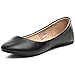 alpine swiss Womens Black Leather Pierina Ballet Flats 8 M US
