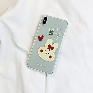 WZHC Exquisite Appearance Suitable for iPhone 6 s 7 8 Plus 11 Pro X XR Xs Max Case, Cute Cartoon Kitten case, Shockproof Cover Case Drop Protection Feel Comfortable (Size : iPhone 11)