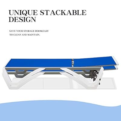 domi outdoor living Adjustable Chaise Lounge Aluminum Outdoor Patio Lounge Chair All Weather Five-Position Recliner… 41IfLRwRhFL