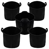 Ming Wei Grow Bags (25 Gallon, Black 5-Pack)