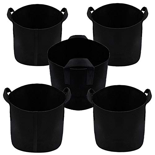 Ming Wei Grow Bags (25 Gallon, Black 5-Pack)