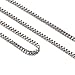 Heraculs Stainless Steel Necklace, 1MM Mens Womens Box Link Chain 16 Inch