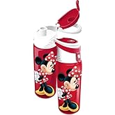 7STAR Adorable Mouse Bow Character Flip-Top Bottle – Red, Easy to Use & Carry