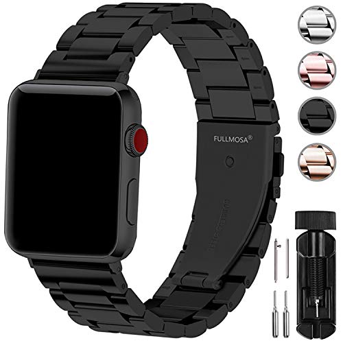 Fullmosa-Compatible-Apple-Watch-Band-42mm-44mm-38mm-40mm-Stainless-Steel-Metal-for-Apple-Watch-Series-5-4-3-2-1-Bands-42mm-44mm-Black
