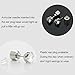 AYAMAYA 4 Pairs LED Light Up Earrings, LED Earring Studs Party Flashing Blinking Stainless Steel Valentines Day Decoration Gifts for Women Men Boyfriend Wife Girlfriend Husband Green+Blue+Purple+White