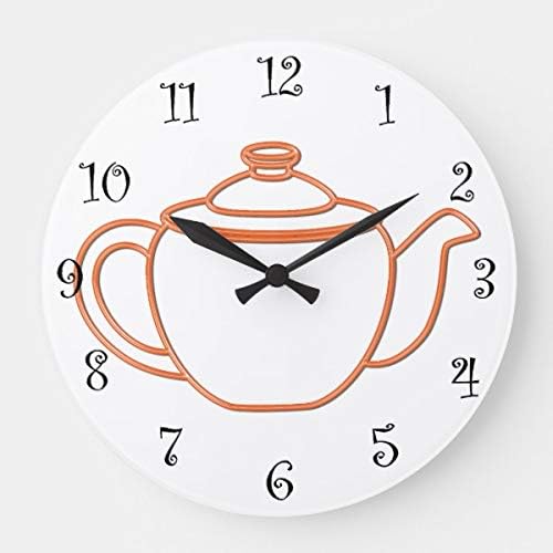 Amazon Com Pottelove 12 Kitchen Wall Clocks Wooden Decorative Round Clock Home Kitchen
