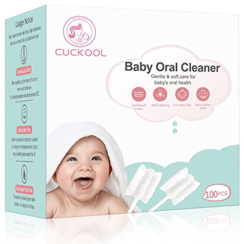 [100Pack]Baby Tongue Cleaner, Baby Oral Cleaner, Upgrade Teeth and Gum