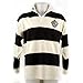 Guinness Rugby Shirt with Brewed in Dublin Crest Badge, Cream and Black Stripes
