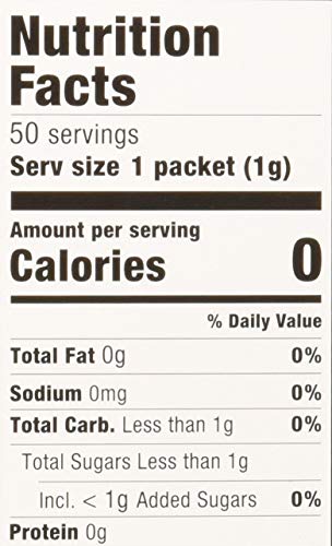 STEVIA IN THE RAW 50 COUNT BOX (PACK OF 1) , 1.75 OUNCE EACH