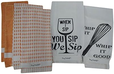 Missy Madewell KX93920ORMM 6Piece Kitchen Set 6Piece Hang Tight Kitchen Towel Set