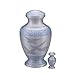 Wings of Love Cremation Urn Set - Large Wings of Freedom Urn with Free Keepsake - Returning Home Adult Urn - Handcrafted Affordable Urn for Human Ashes with Free Token & Velvet Bag