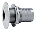 Attwood Marine Through-Hulls Stainless Steel Barbed Short Straight Thru-Hull, 3/4-Inch, Silver