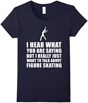 Women's Figure Skating Dress Alternative - Funny Gift Large Navy