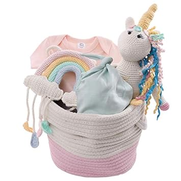 unicorn baby gift basket