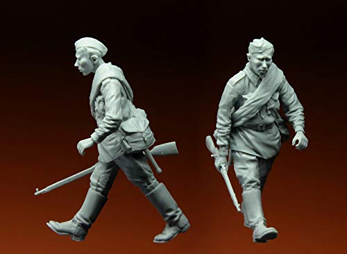 XINGCHANG 1/35 Resin Figure Model Kit 097 Russischer Infanterist Kursk 1943 Eine Figur Unmontierte unbemalte Oberseite – Bild 7