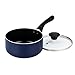 Cook N Home Cookware 11-Piece Nonstick, Excilon Blue Diamond Ceramic, Dishwasher Safe PTFE/PFOA/APEO-Free Home Kitchen Ware Pots & Pan Set w/Saucepan, 10