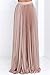 Kissky Women's Plain Formal Pleated Maxi Skirt