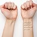 Tattify Inspriring Quote Temporary Tattoo - Realist (Set of 2)
