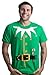 Ann Arbor T-shirt Co. Santa's Elf Costume | Jumbo Print Novelty Christmas Holiday Humor Unisex T-Shirt - XX-Large - Green