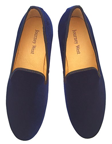 Men s Vintage Velvet Loafer Men Plian Men Shoes Slip-on Loafer Smoking Slipper US 11