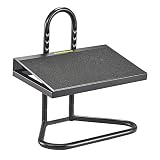 Safco Products Task Master Adjustable Footrest , 9 Positions, Tubular Steel Construction, Black
