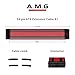 Antec Sleeved Cable - Power Supply Cable Extension Kit with Extra-Sleeved 24 PIN 8PIN 6PIN 4+4 PIN with Combs- Red (11.8inch/30cm)