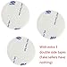 Pack of 3 Pieces Door Handle Bumper, Silicone Doors Knob Wall Shield, Self Adhesive Round Soft Rubber, Comes with Extra 3 Double-Sided Tape, Large Round Diameter 3.15