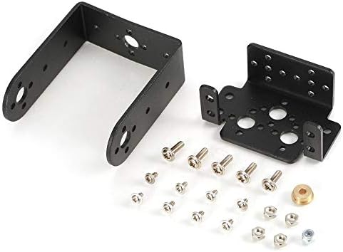 RoseYary 1set Aluminum Multipurpose Brackets for Servos and Robot Arm Mechanical Mount