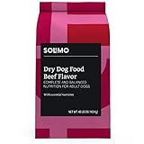 Amazon Brand - Solimo Basic Dry Dog Food, Beef Flavor, 40 lb bag