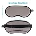 Sleep Mask, VOLUEX Ultra Soft Skin-Friendly Pure Natural Silk Fabric and Cotton Filled Sleeping Eye Mask with Adjustable Strap and Ear Plug for Men,Women and Kids