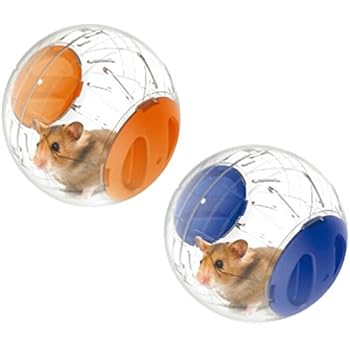 Emours Run-About Mini 4.8 inch Small Animal Hamster Run Exercise Ball,2 Pack