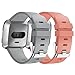 Antermart for Fitbit Versa Bands, Adjustable Silicone Replacement Sport Band Bracelet Strap for Fitbit Versa Smart Watch,Fitness Accessories Wristbands with Metal Buckle,2/3/4/5pcs Group