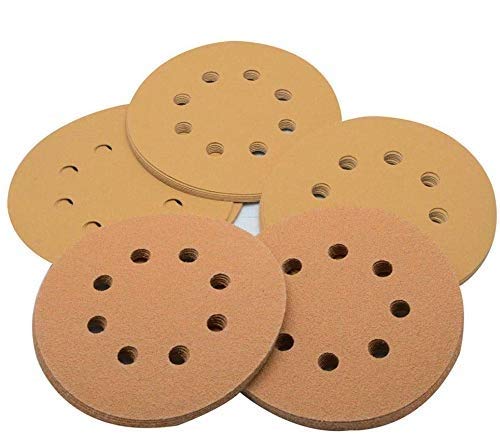 5PCS 8-Holes Sandpaper Sanding Hook and Loop Discs Pads 600 Grits 5inch(125mm) Sanding Discs Orbital Sander Discs โ image 1