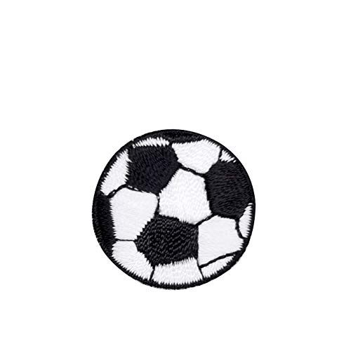 Small Soccer Ball Iron on Embroidered Patch