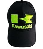 Adjustable Black Hat Motorcycle Sport Green Kawasaki Cap for Kawasaki