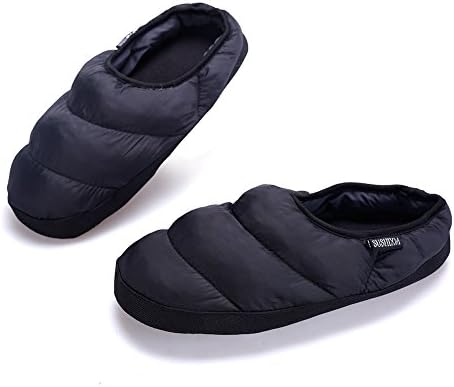 ARKE Men Women's Warm Wool Soft With Memory Foam Ankle Boots and Mens House Slippers